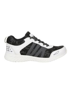 grey fabric lace up sport shoes - 16680605 - Standard Image - 2