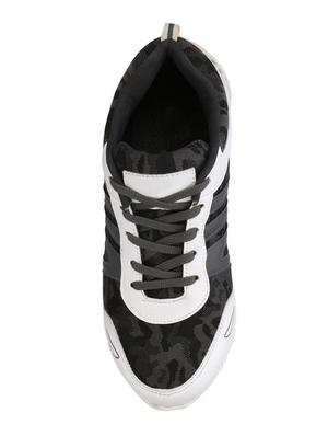 grey fabric lace up sport shoes - 16680605 - Standard Image - 4