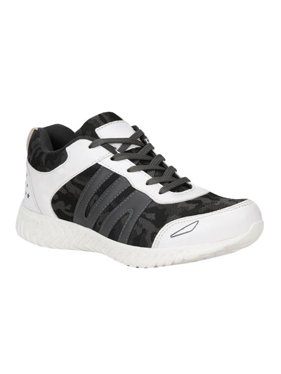 grey fabric lace up sport shoes - 16680605 - Zoom Image - 1