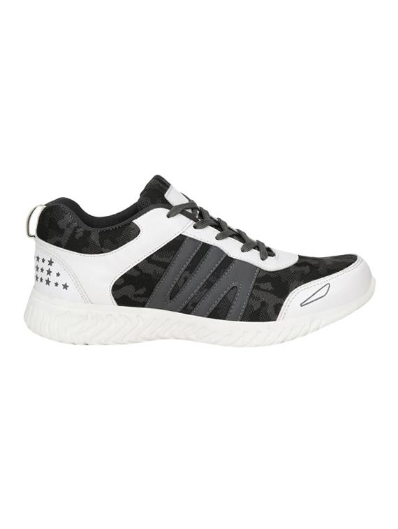 grey fabric lace up sport shoes - 16680605 - Zoom Image - 2