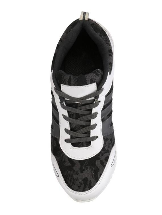 grey fabric lace up sport shoes - 16680605 - Zoom Image - 4