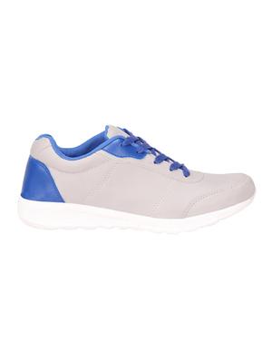 grey leather lace up sport shoes - 16680617 - Standard Image - 2