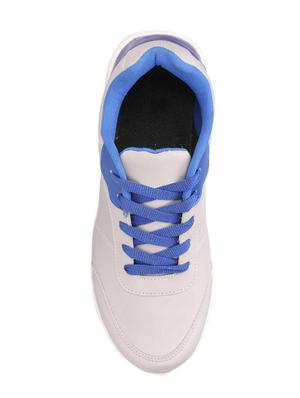 grey leather lace up sport shoes - 16680617 - Standard Image - 4