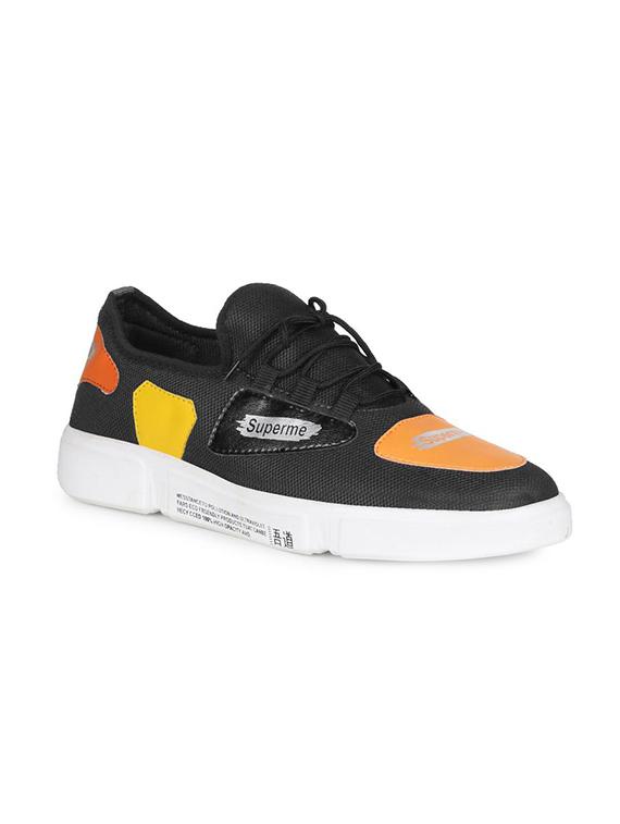 black fabric lace up sneakers - 16680627 - Zoom Image - 1