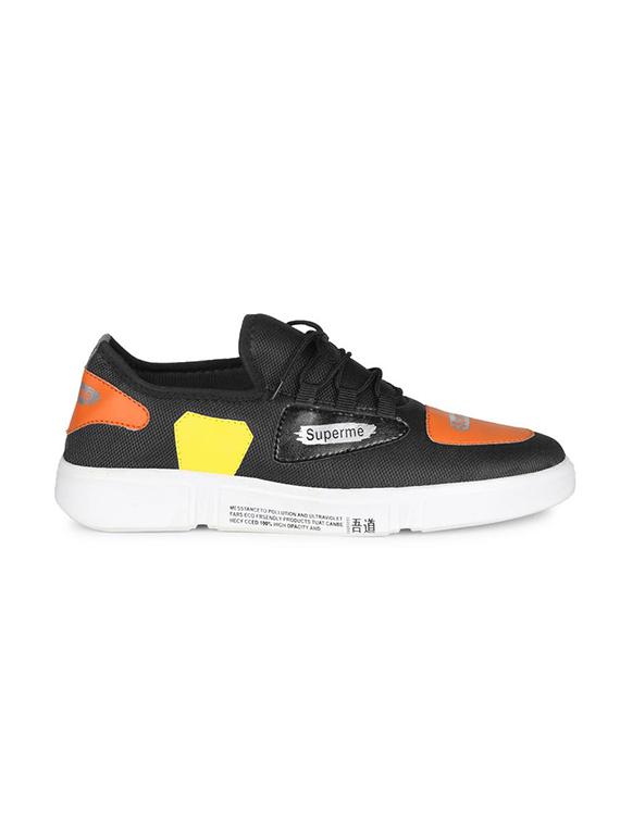 black fabric lace up sneakers - 16680627 - Zoom Image - 2