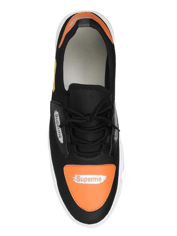 black fabric lace up sneakers - 16680627 - Zoom Image - 4