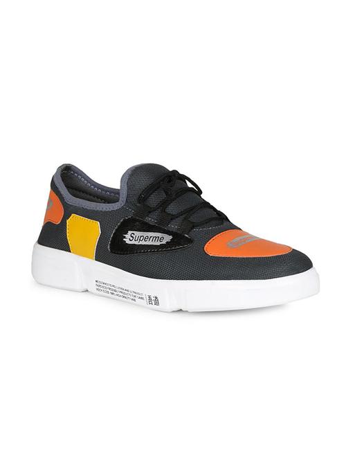 grey fabric lace up sneakers - 16680628 - Standard Image - 1