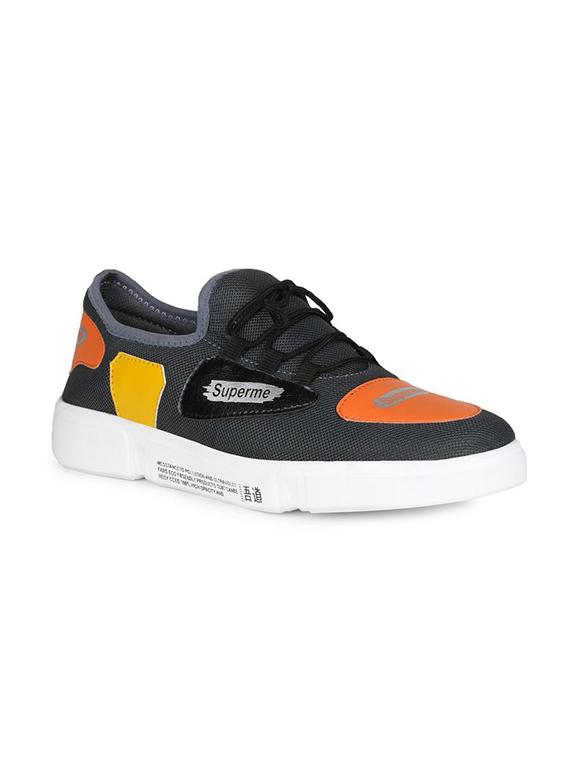 grey fabric lace up sneakers - 16680628 - Zoom Image - 1