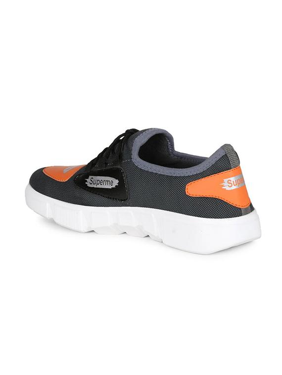grey fabric lace up sneakers - 16680628 - Zoom Image - 3