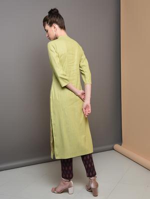 printed straight kurta - 16680692 - Standard Image - 3