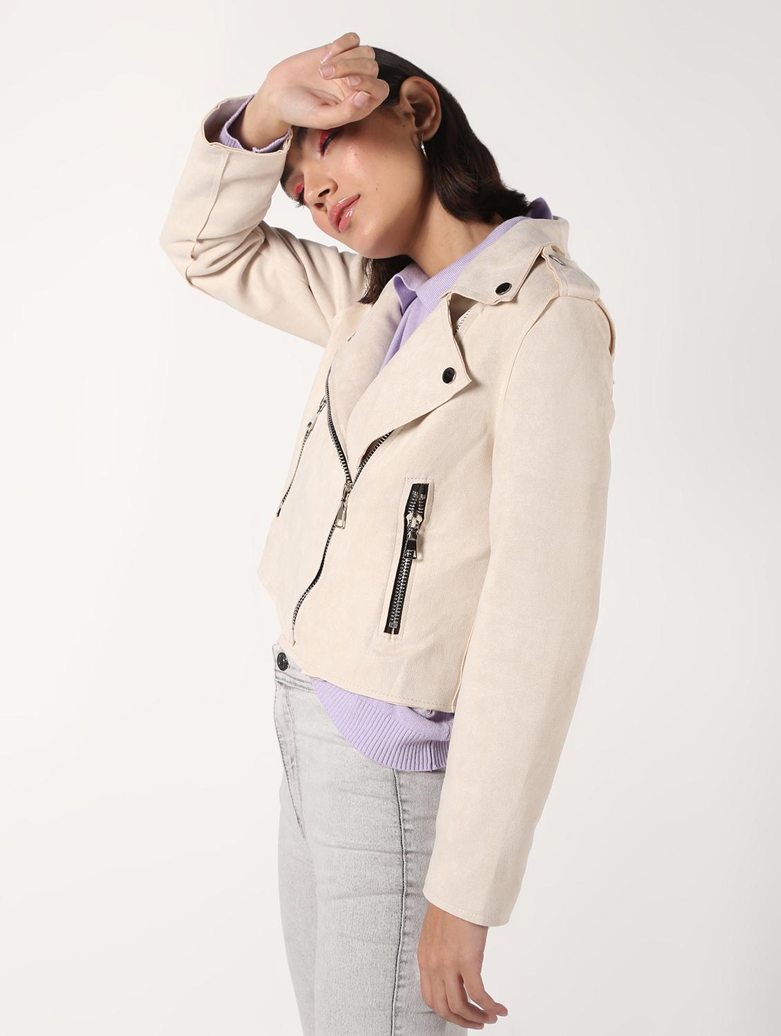 lapel neck crop blazer - 16680929 - Zoom Image - 1