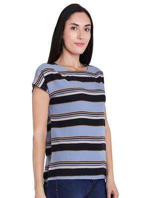round neck striped top - 16681466 - Standard Image - 2