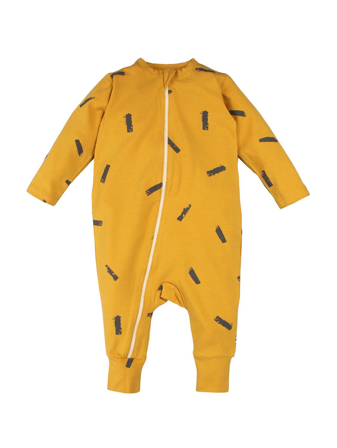 yellow cotton rompers onesies - 16681630 - Zoom Image - 1
