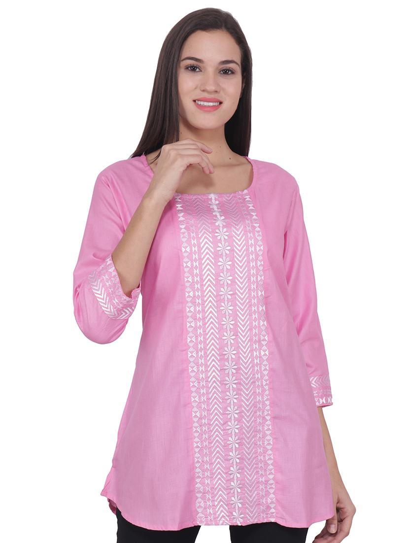 embroidered straight kurti - 16681685 - Zoom Image - 1