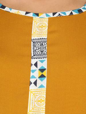 geometric printed straight kurta - 16681950 - Standard Image - 4