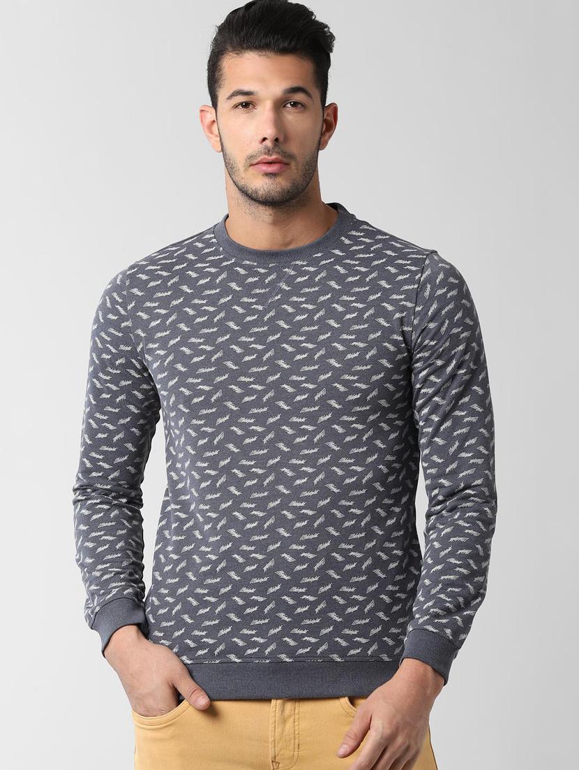 grey printed sweatshirt - 16681980 - Zoom Image - 1