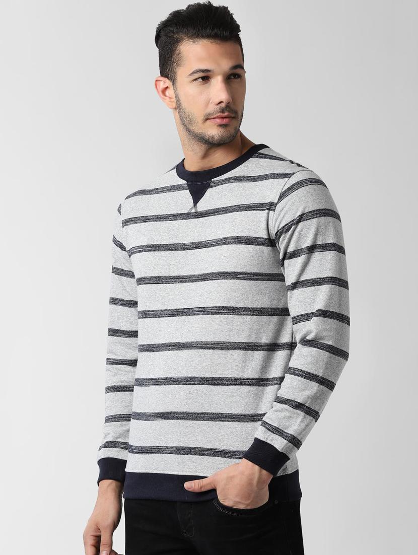 grey striped sweatshirt - 16681985 - Zoom Image - 2