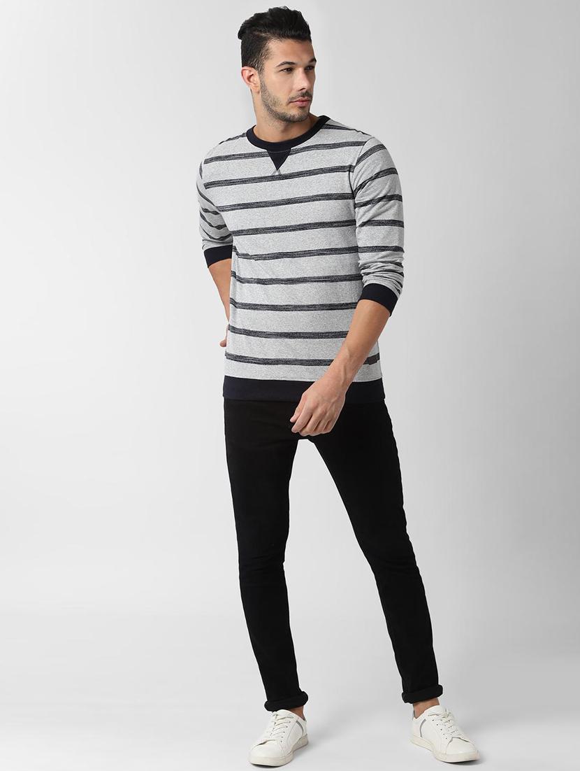 grey striped sweatshirt - 16681985 - Zoom Image - 4
