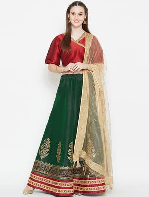 foil printed flared skirt - 16682532 - Standard Image - 4