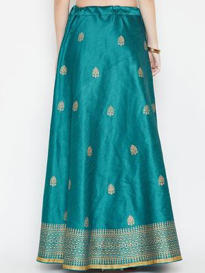 foil printed flared skirt - 16682533 - Standard Image - 3