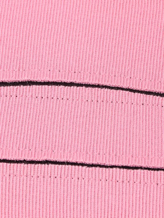 round neck slit detail top - 16682707 - Zoom Image - 4
