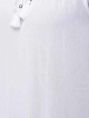 tie up neck solid top - 16682790 - Standard Image - 4