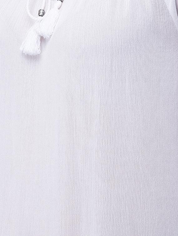 tie up neck solid top - 16682790 - Zoom Image - 4