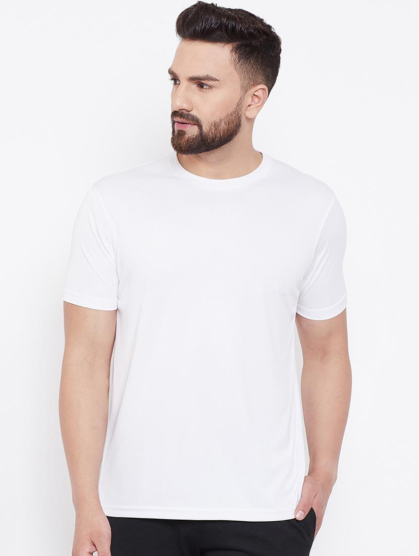 white solid t-shirt - 16682967 - Zoom Image - 1