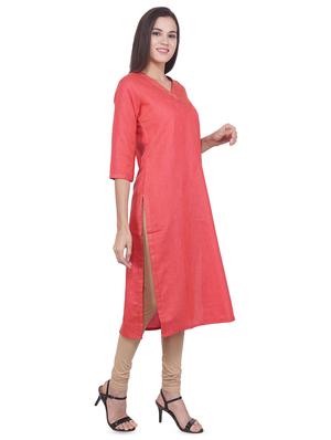 solid straight kurta - 16684180 - Standard Image - 2