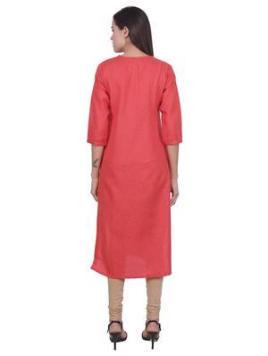 solid straight kurta - 16684180 - Standard Image - 3