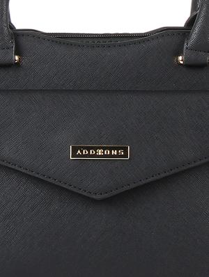 black leatherette regular sling bag - 16684693 - Standard Image - 5