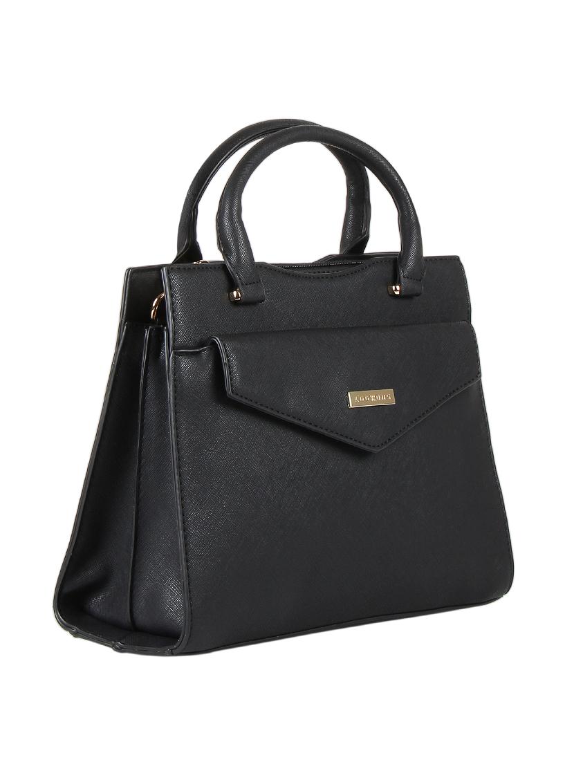 black leatherette regular sling bag - 16684693 - Zoom Image - 4
