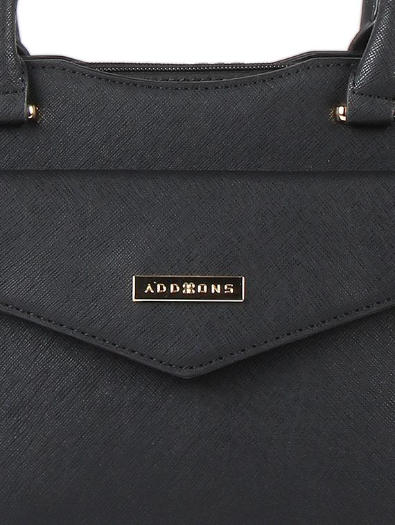 black leatherette regular sling bag - 16684693 - Zoom Image - 5