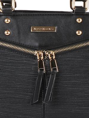 black leatherette regular handbag - 16684713 - Standard Image - 5