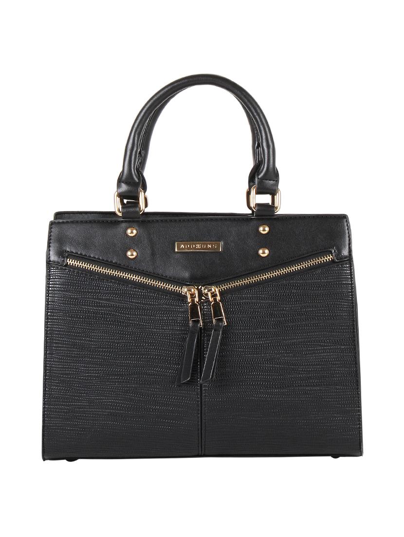 black leatherette regular handbag - 16684713 - Zoom Image - 1