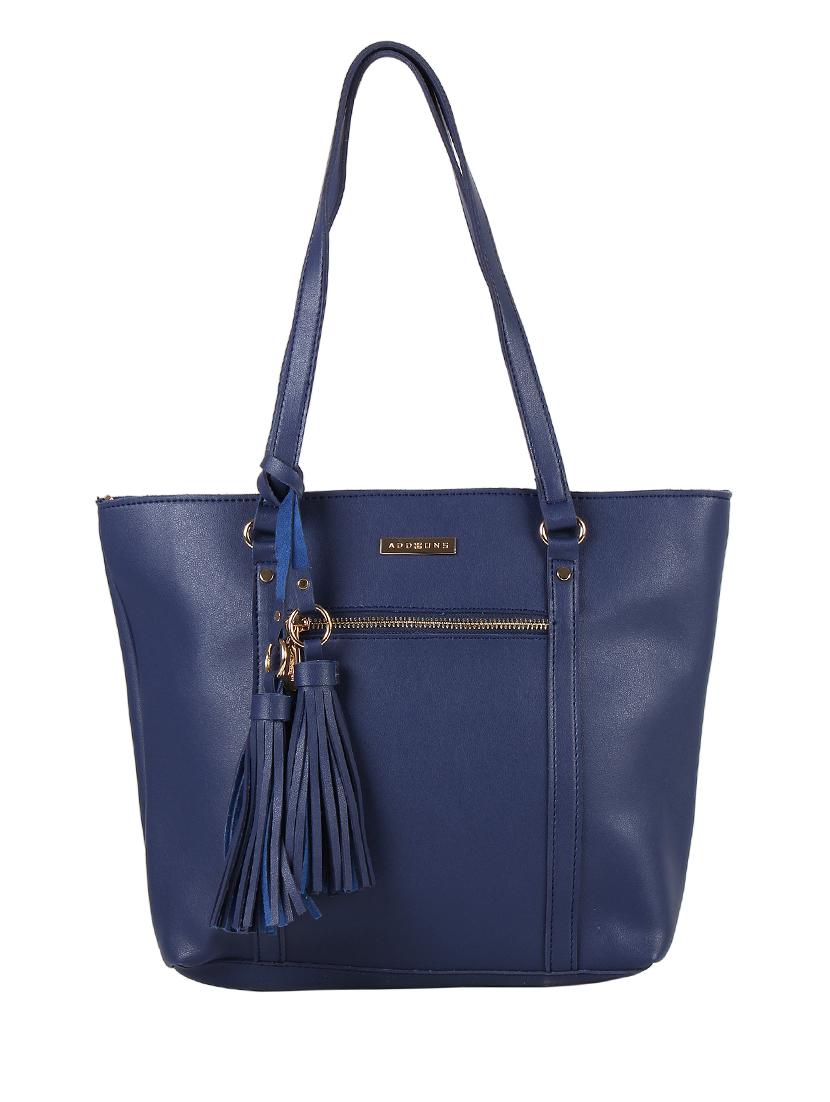 blue leatherette (pu) regular tote - 16684723 - Zoom Image - 1