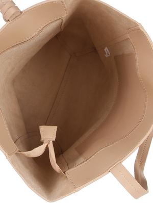beige leatherette regular tote - 16684726 - Standard Image - 3