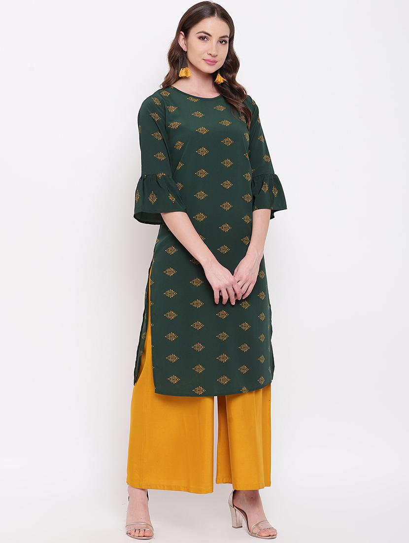 ethnic motifs straight kurta - 16684739 - Zoom Image - 1
