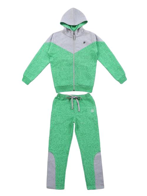 hooded long sleeved track wear set - 16684811 - Standard Image - 1