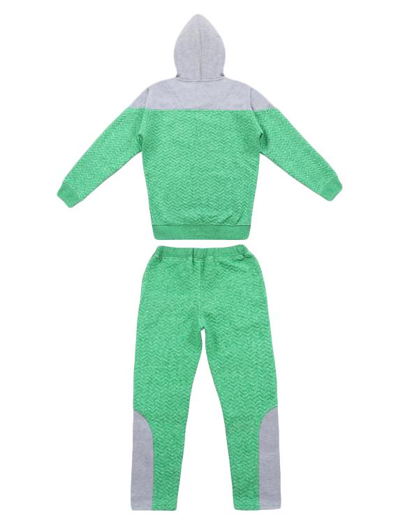 hooded long sleeved track wear set - 16684811 - Zoom Image - 2