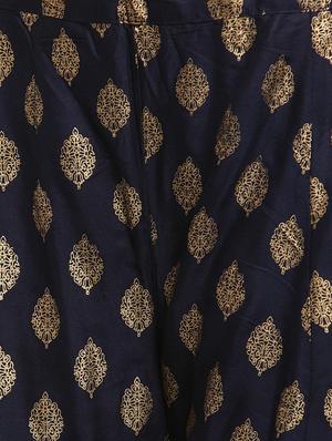 gold print flared palazzo - 16684991 - Standard Image - 5