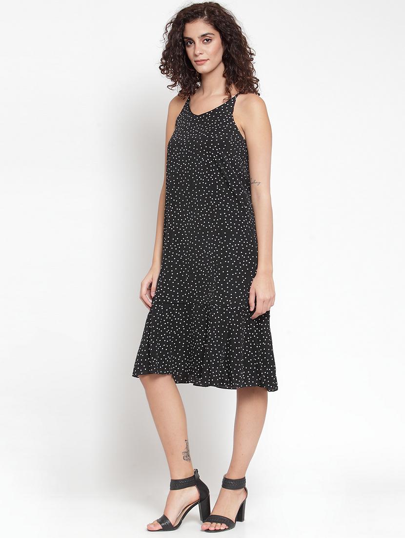 cami neck polka dot a-line dress - 16685146 - Zoom Image - 2