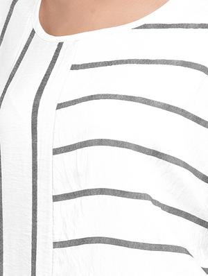 pocket patch striped a-line dress - 16685148 - Standard Image - 5