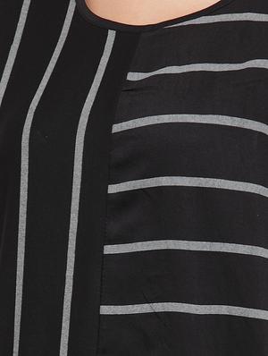 pocket patch striped a-line dress - 16685149 - Standard Image - 5