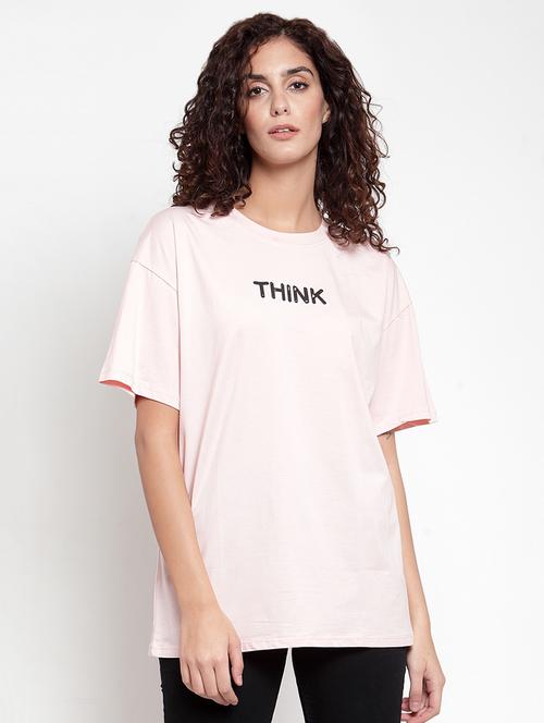 drop shoulder slogan tee - 16685162 - Standard Image - 1