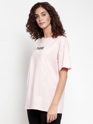 drop shoulder slogan tee - 16685162 - Standard Image - 2