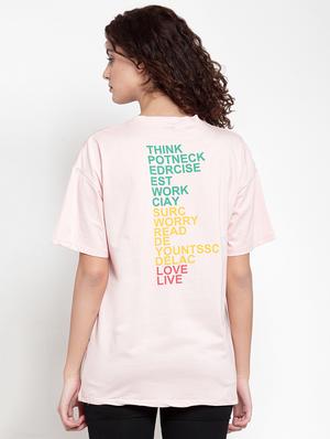 drop shoulder slogan tee - 16685162 - Standard Image - 3