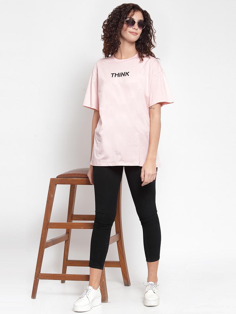drop shoulder slogan tee - 16685162 - Zoom Image - 4