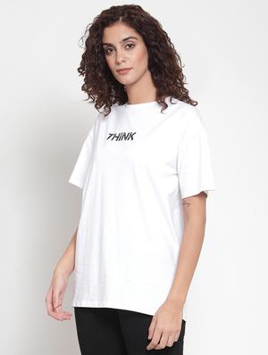 drop shoulder slogan tee - 16685165 - Standard Image - 2