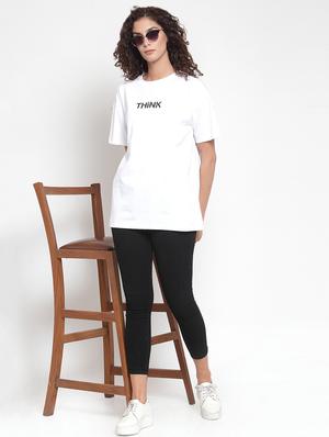 drop shoulder slogan tee - 16685165 - Standard Image - 4